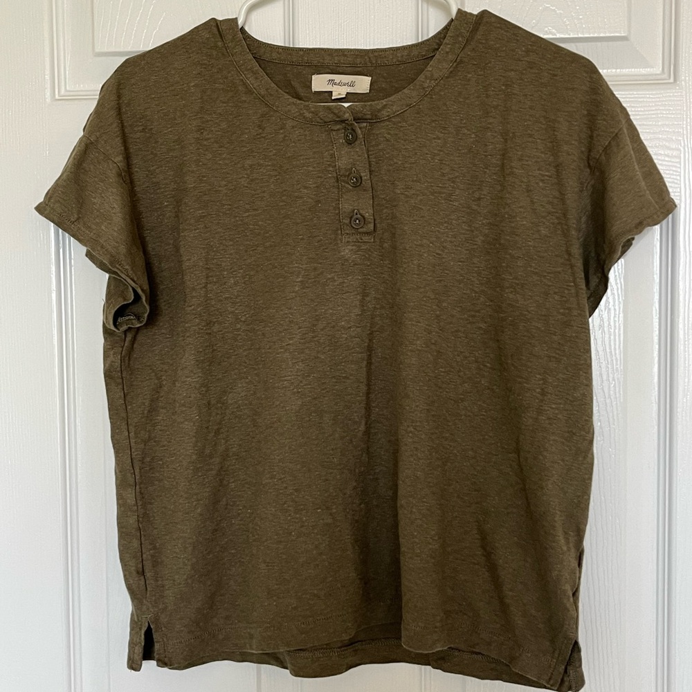 Madewell Short Sleeve Khaki Tee